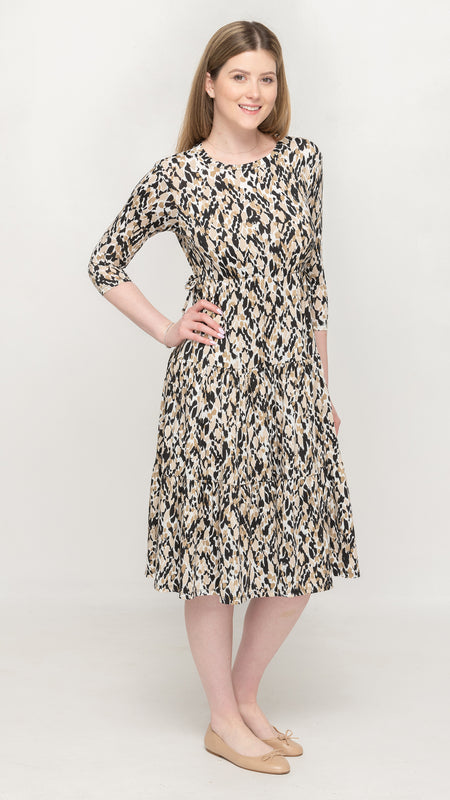 Tiered Drawstring Dress