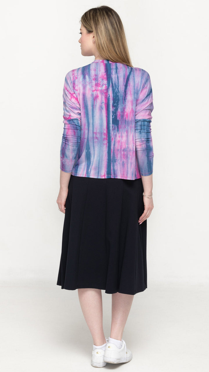 Dolman Jersey Monkey Top  Blue Tie Dye