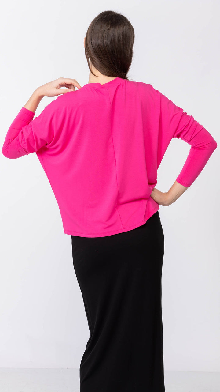 *XS & MEDIUM*Dolman Monkey Top - Fucsia