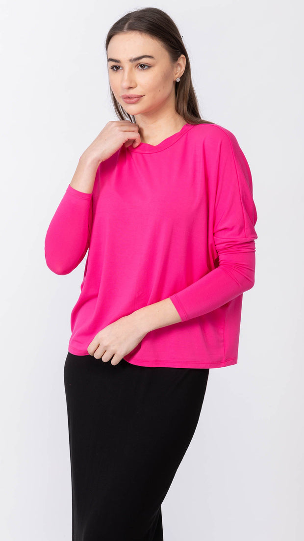 *XS & MEDIUM*Dolman Monkey Top - Fucsia