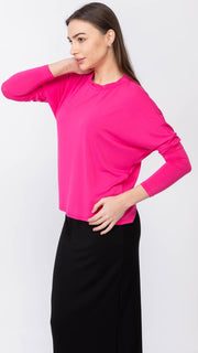 *XS & MEDIUM*Dolman Monkey Top - Fucsia