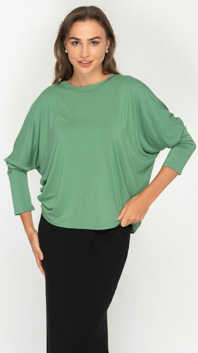 Dolman Monkey Top - Sage Green