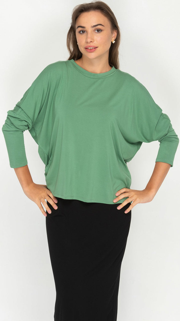 Dolman Monkey Top - Sage Green