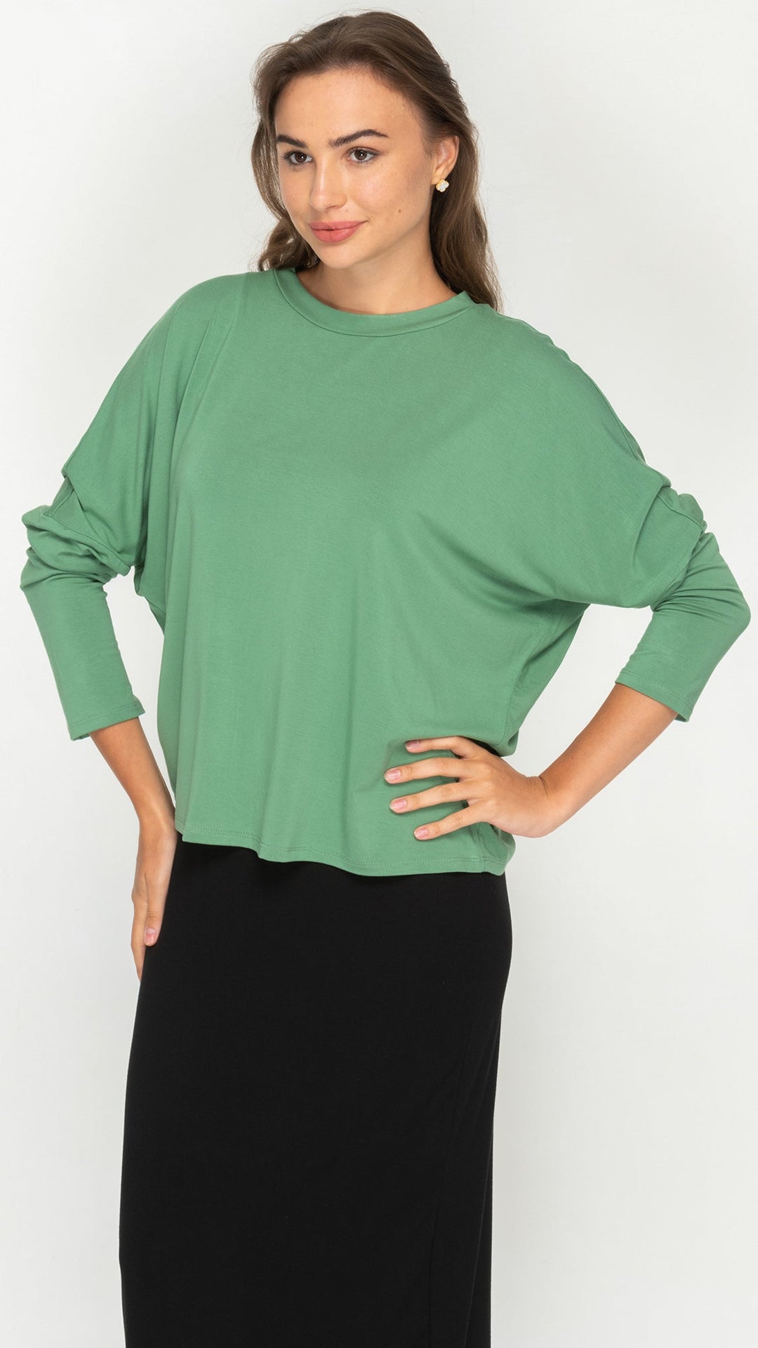 Dolman Monkey Top - Sage Green