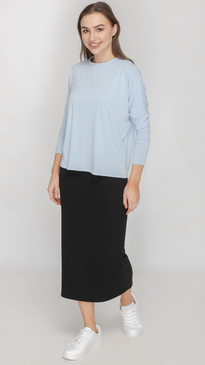 Dolman Monkey Top - Ice Blue