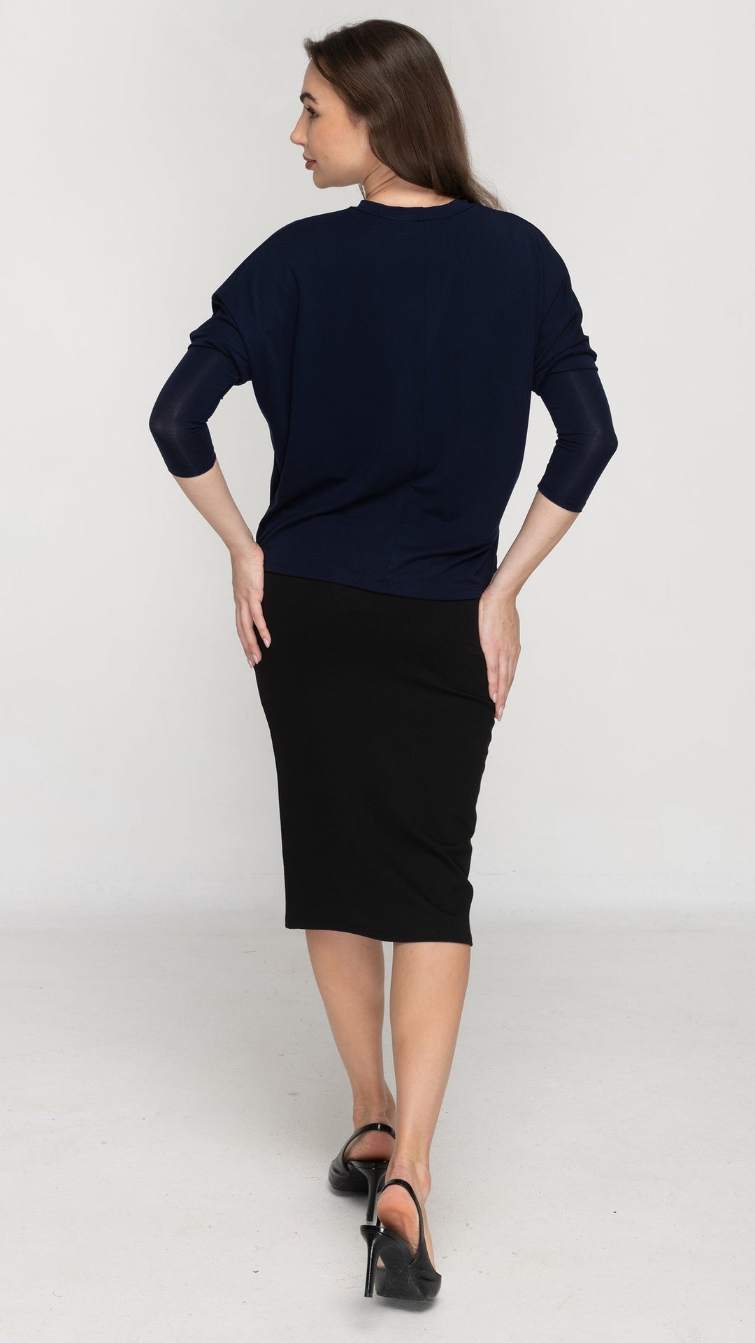 Dolman Monkey Top - Navy