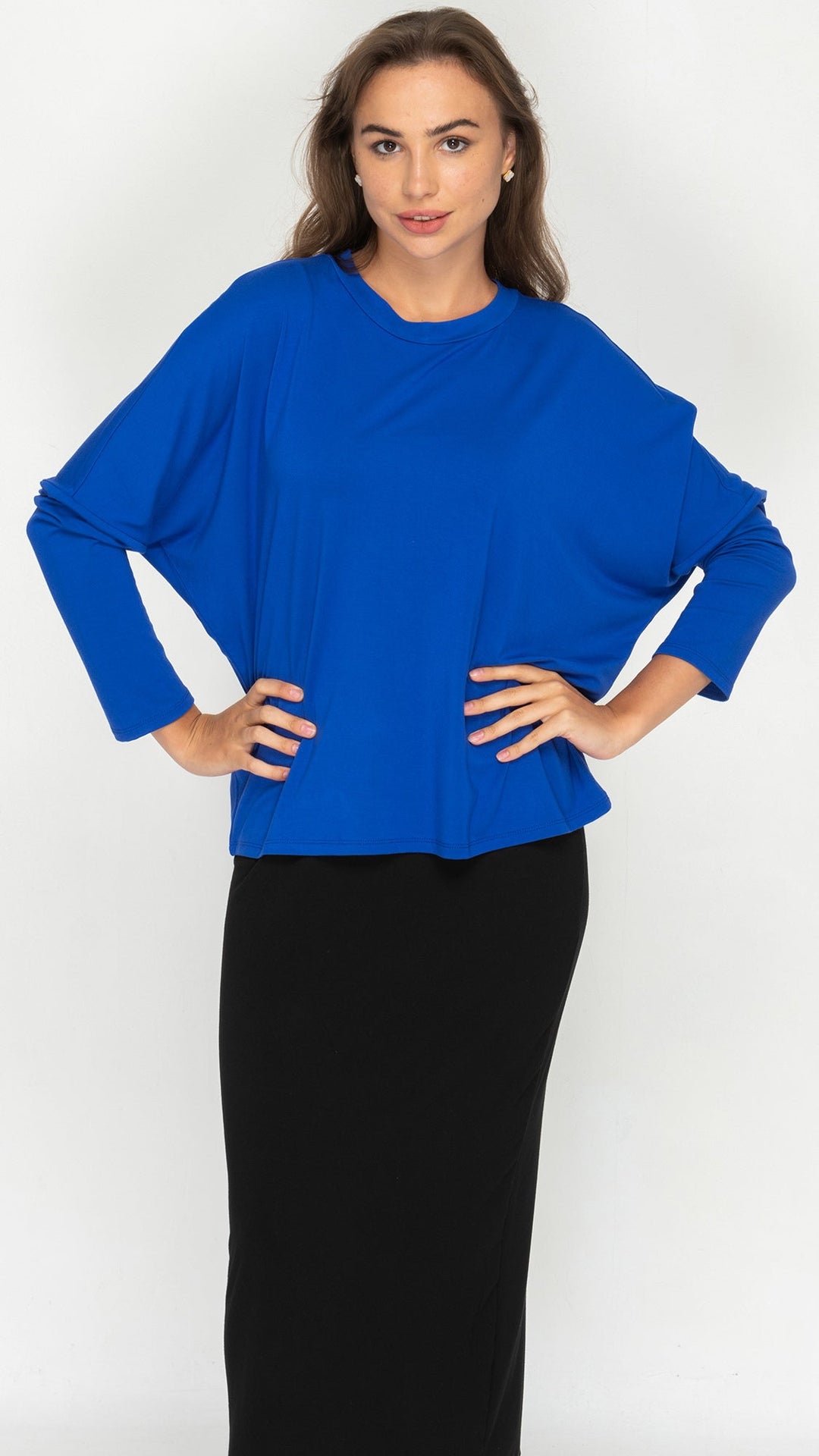 Dolman Monkey Top - Royal Blue