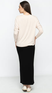 *XS & XLARGE* Dolman Monkey Top - Tan