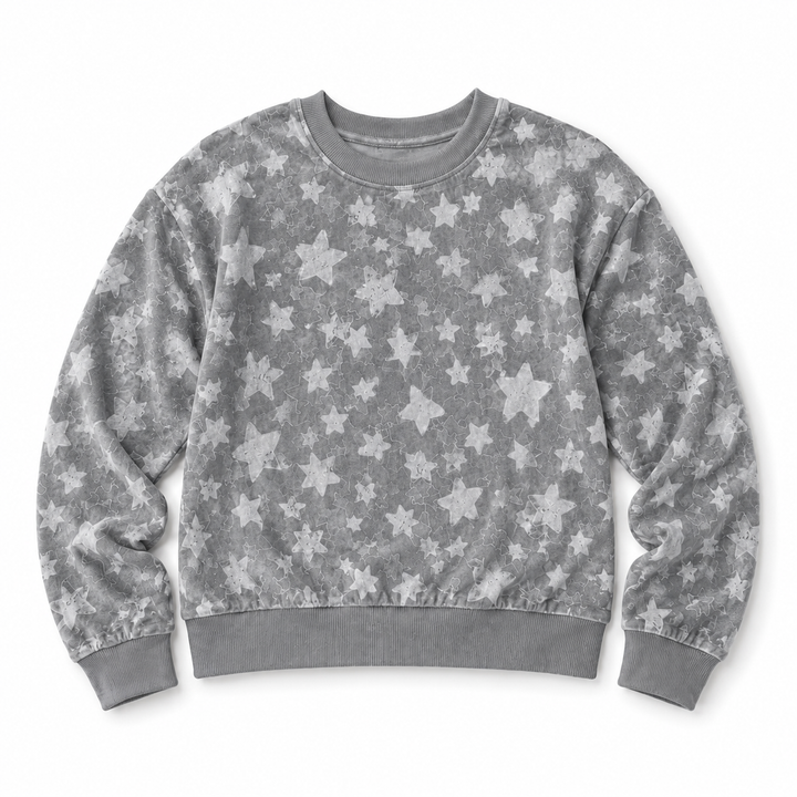 Girls Embossed Star Top - *2 Colors*
