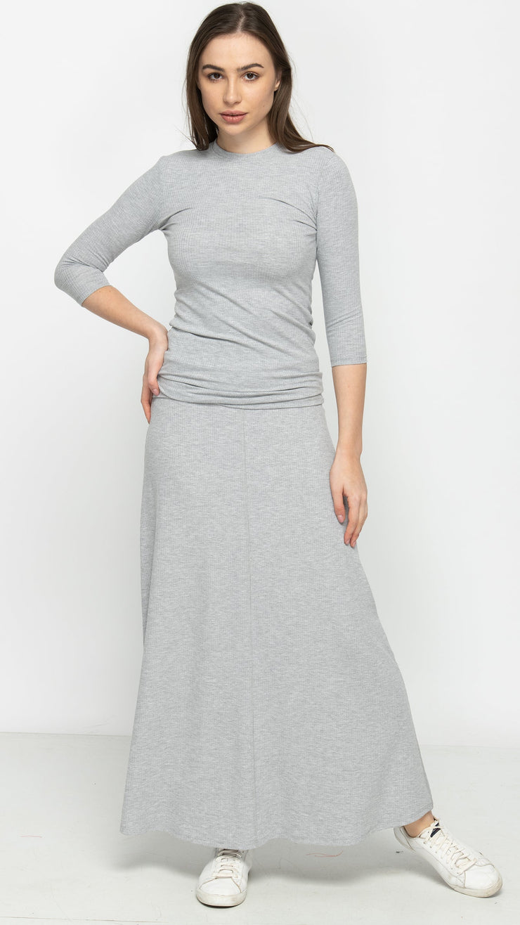 Soft Terry Maxi Skirt