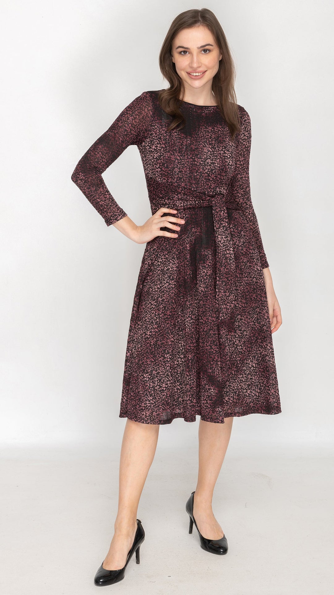 Side Tie Dress - Burnout