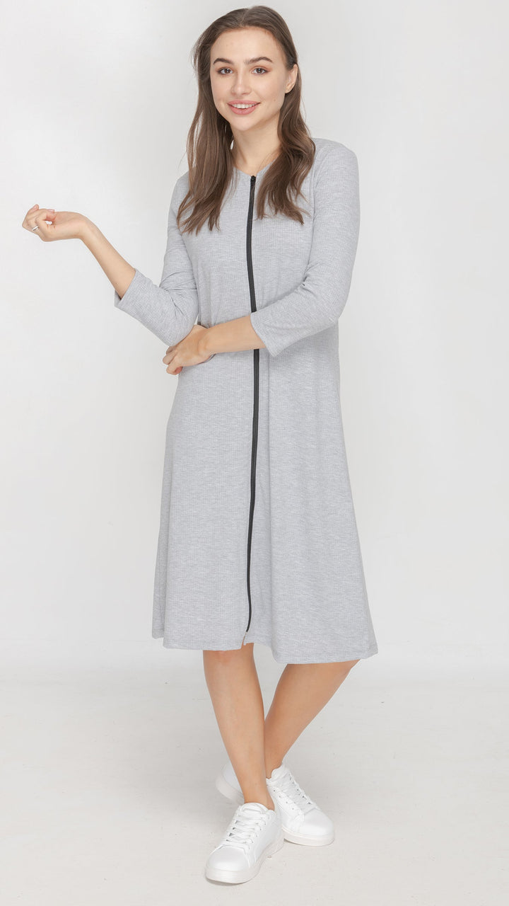 Contrast Zip Dress