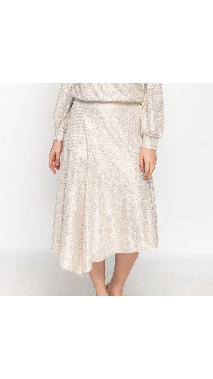 Asymmetric Skirt - Gold