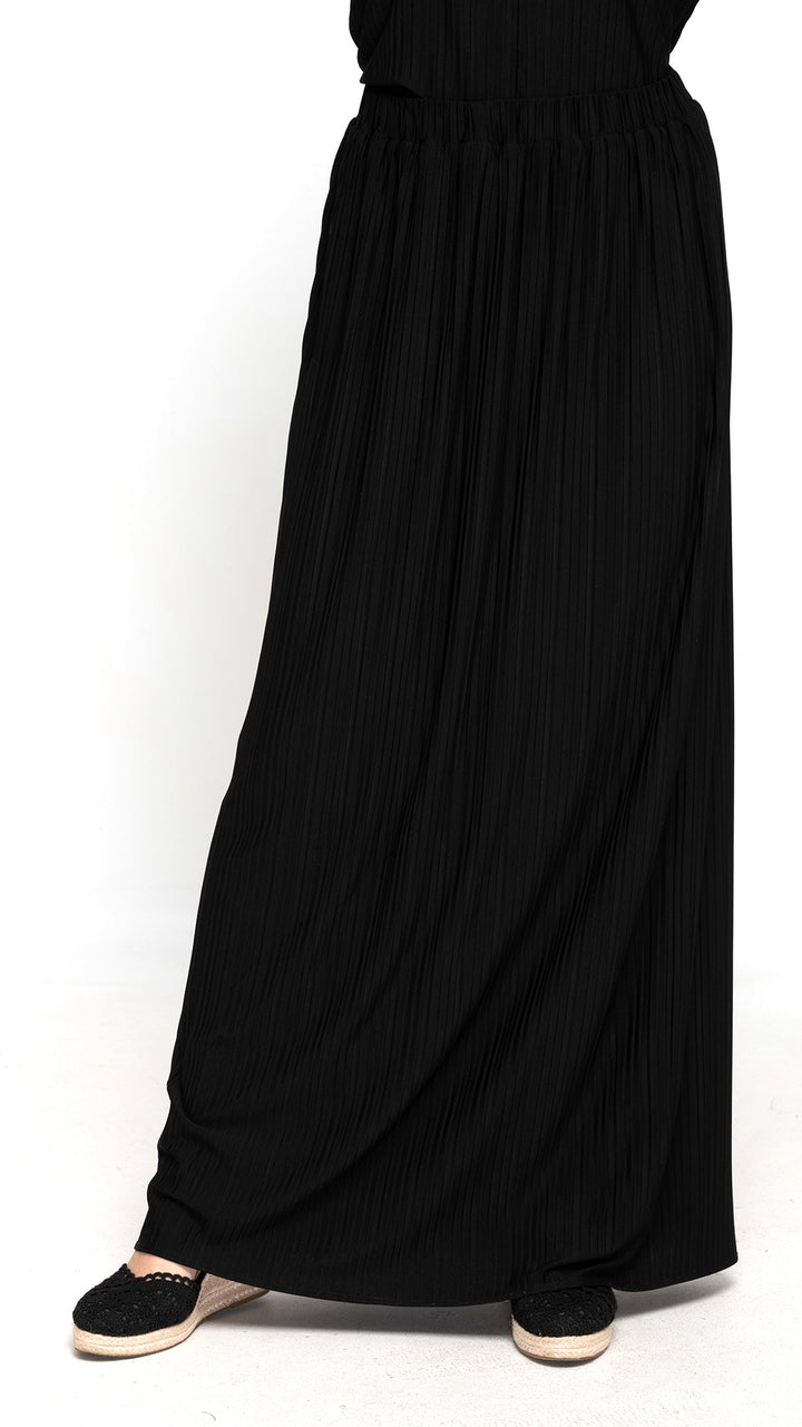 Pleated Maxi Skirt