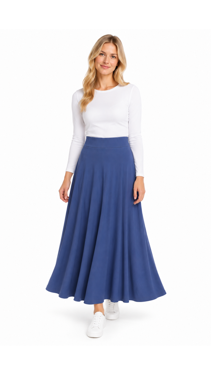 Bamboo Jersey Maxi Skirt