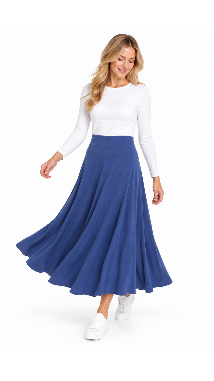 Bamboo Jersey Maxi Skirt
