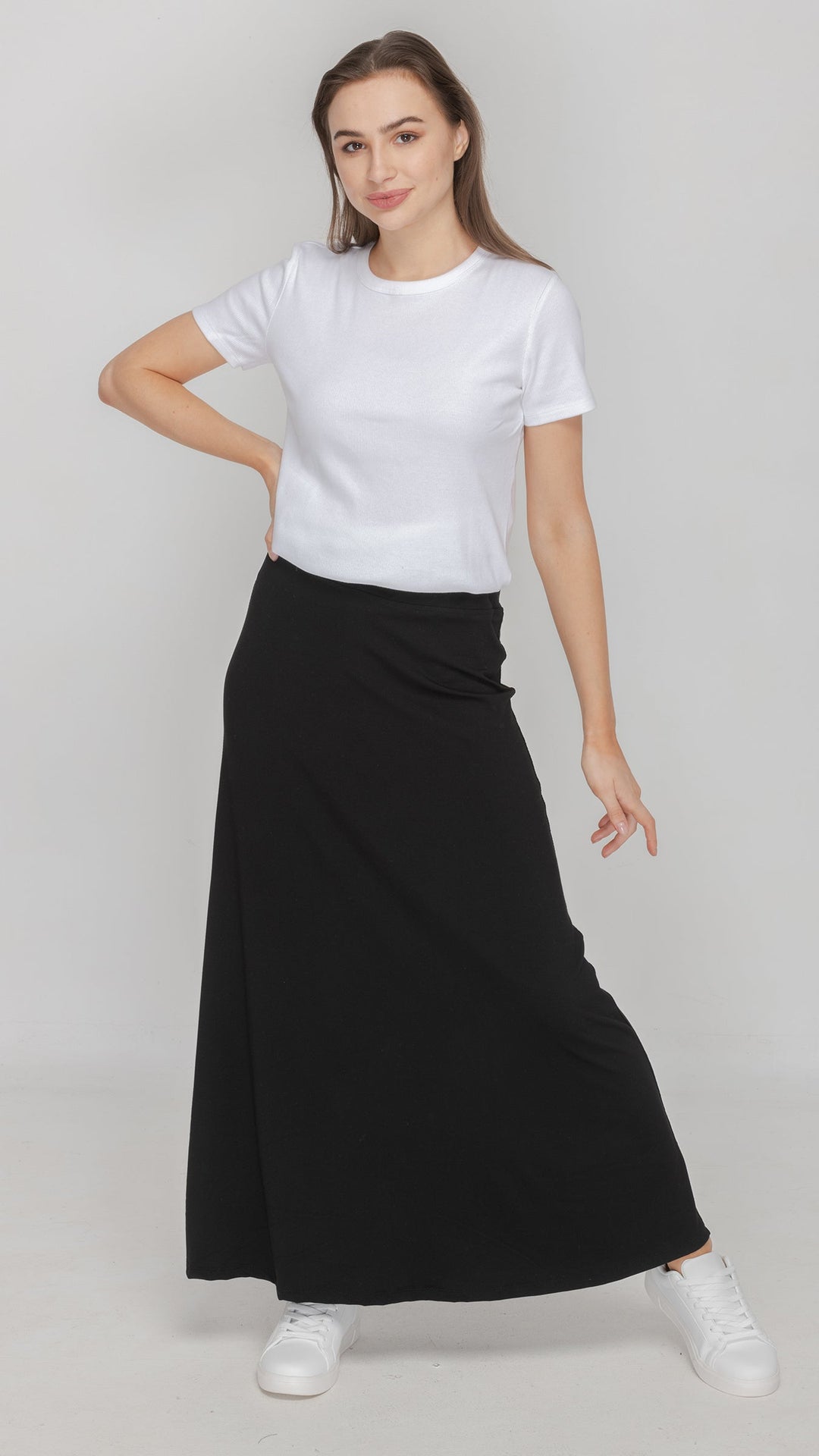 Bamboo Jersey Maxi Skirt