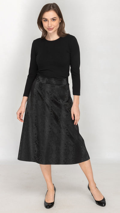 Structured A-Line Skirt