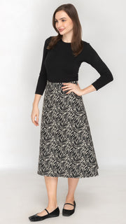 Structured A-Line Skirt