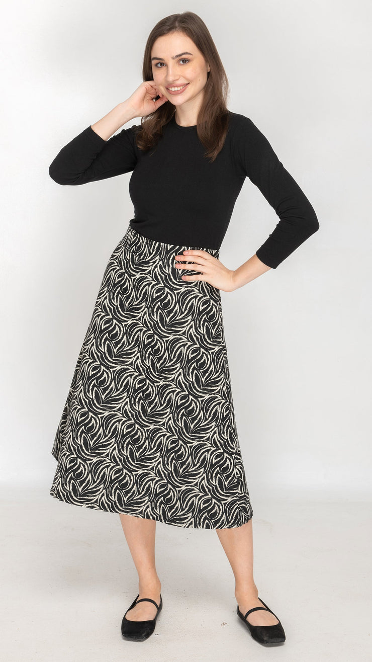 Structured A-Line Skirt