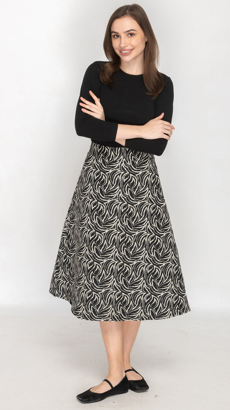 Structured A-Line Skirt