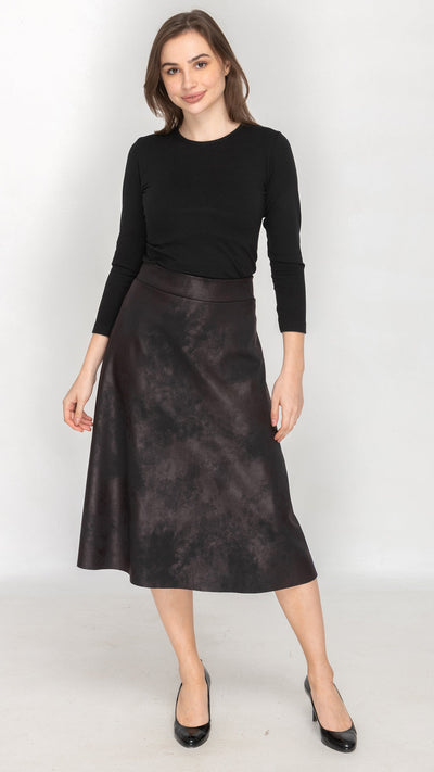 Structured A-Line Skirt