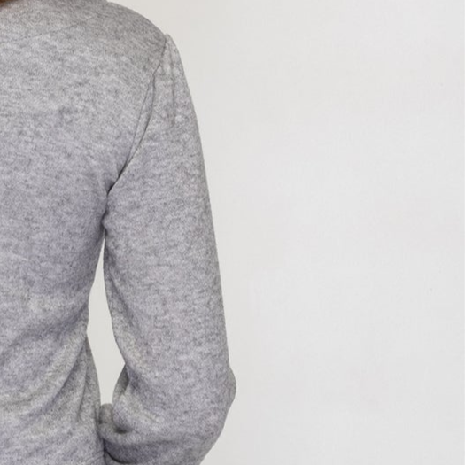 Gathered shoulder sweater