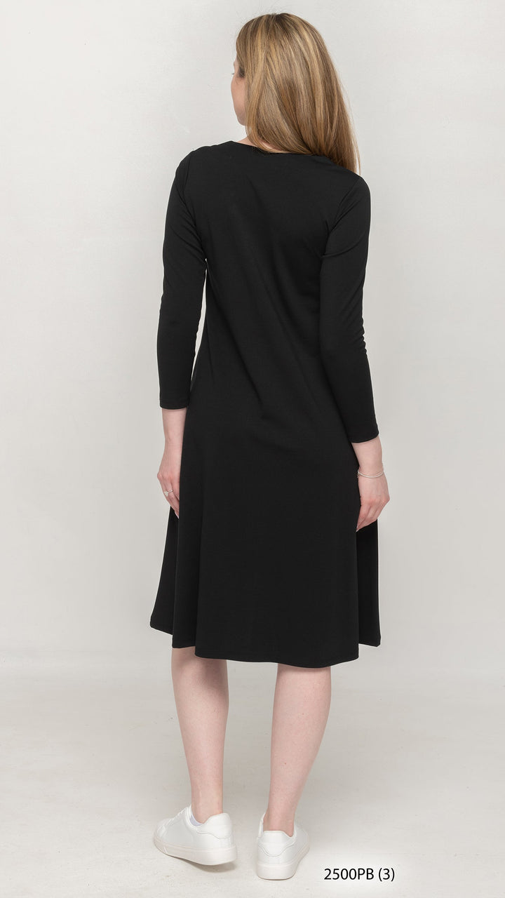 Black Ponte Dress *POCKETS*