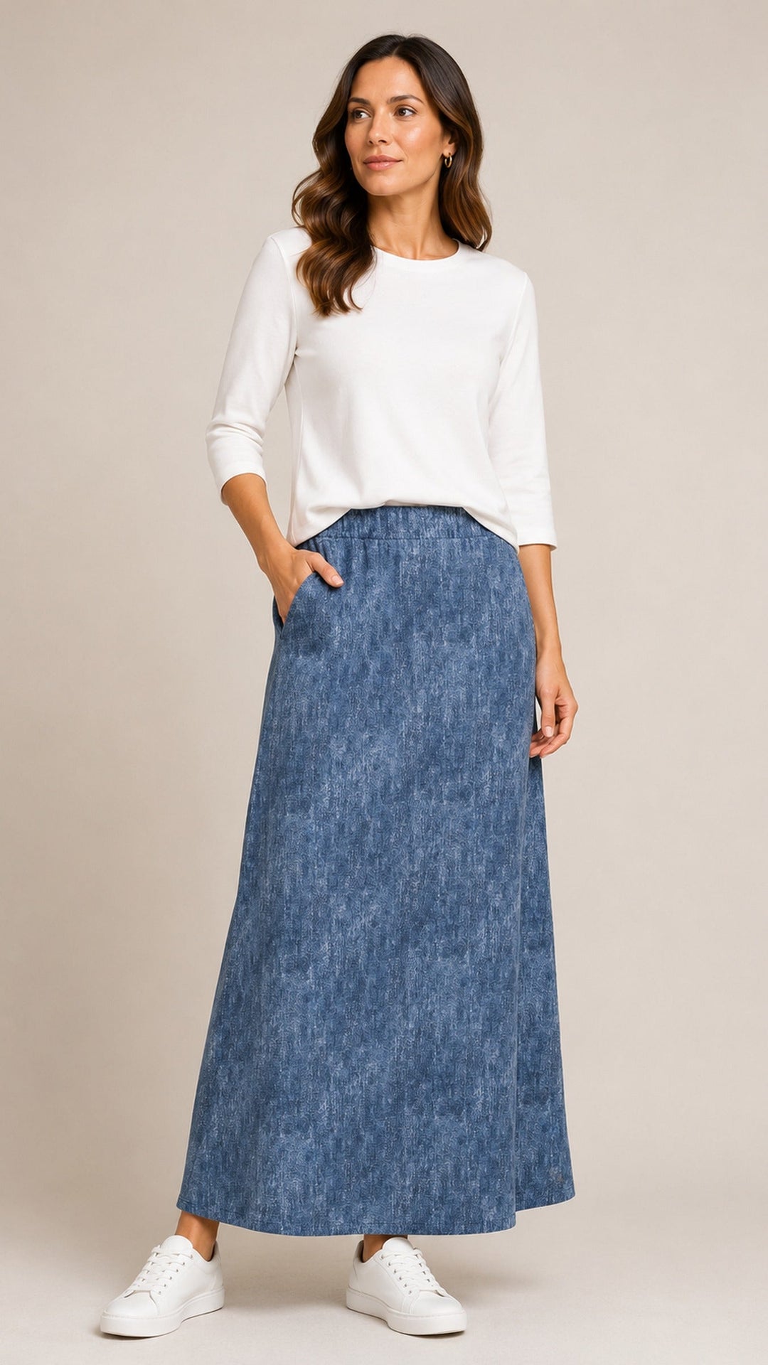 Denim Maxi Skirt