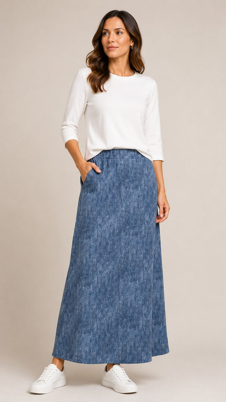 Denim Maxi Skirt