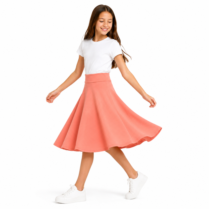 Girls Circle Skirt - *4 COLORS*