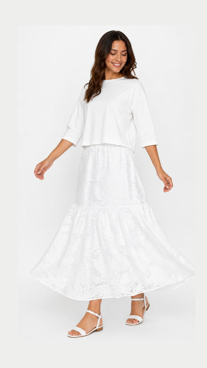 Tiered Maxi Skirt