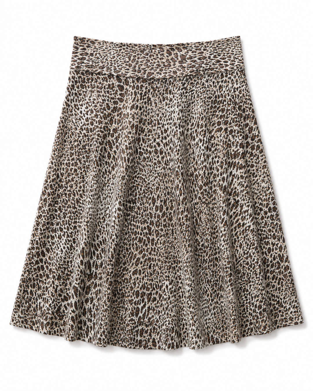 Circle Skirt Sweater Knit - Animal Print