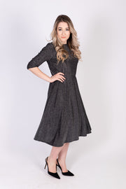 Everything Dress - Black/Silver Lurex