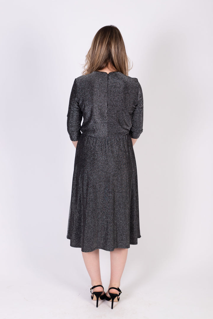 Everything Dress - Black/Silver Lurex