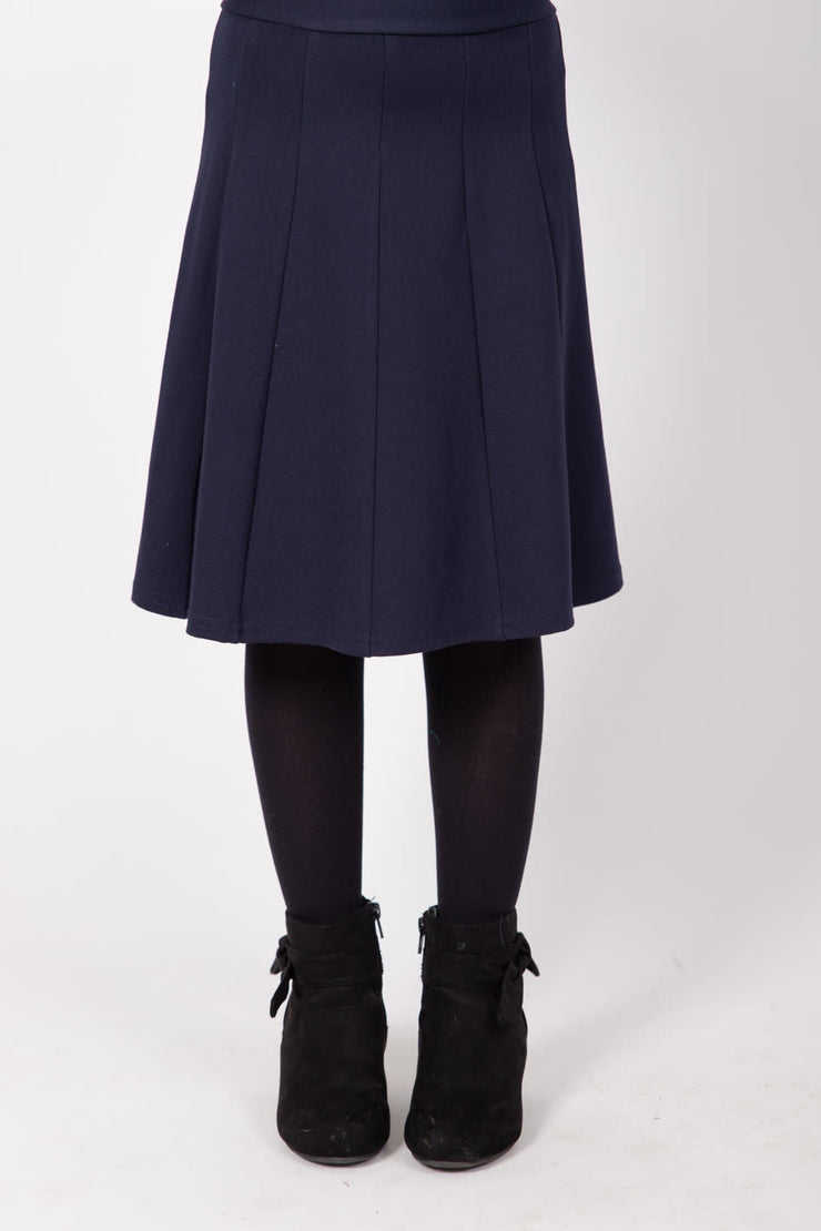 Girls Panel Skirt - Navy