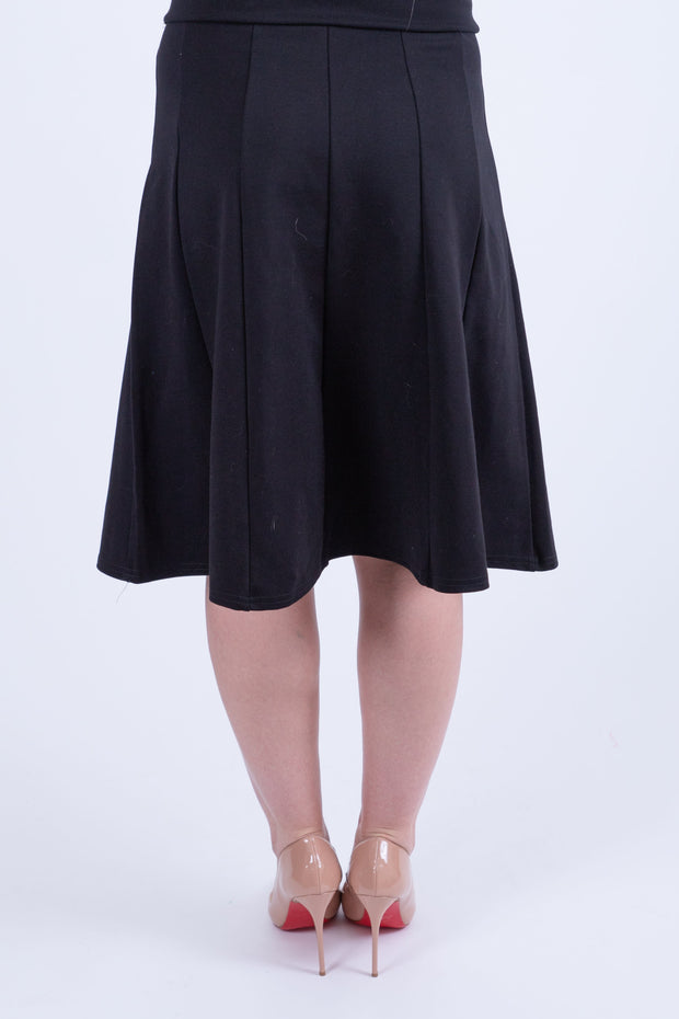 * NEW* Panel Skirt - Black 33" Length