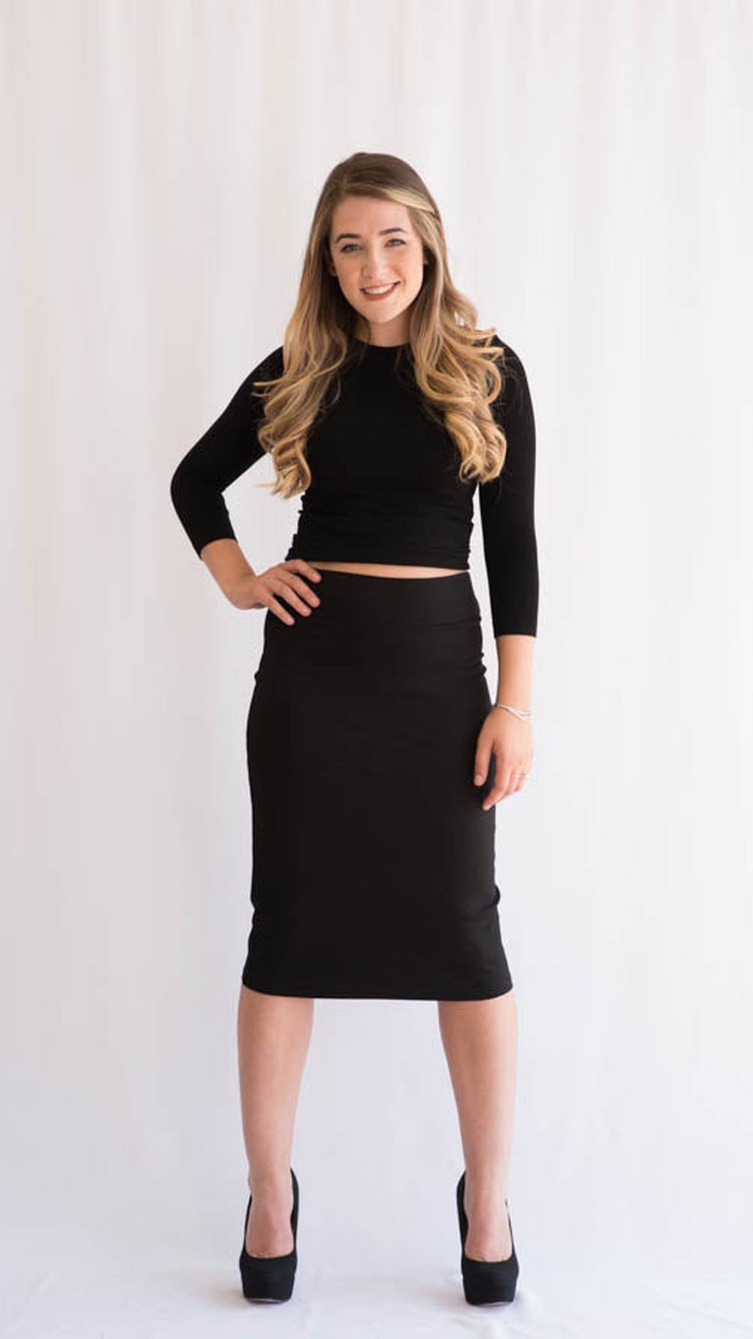 PDR Pencil Skirt, black
