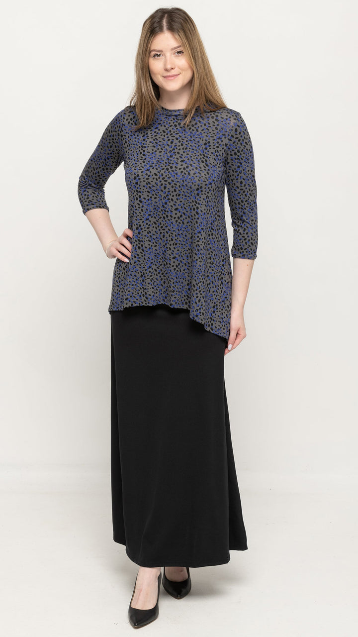 Bamboo Jersey Maxi Skirt - Black