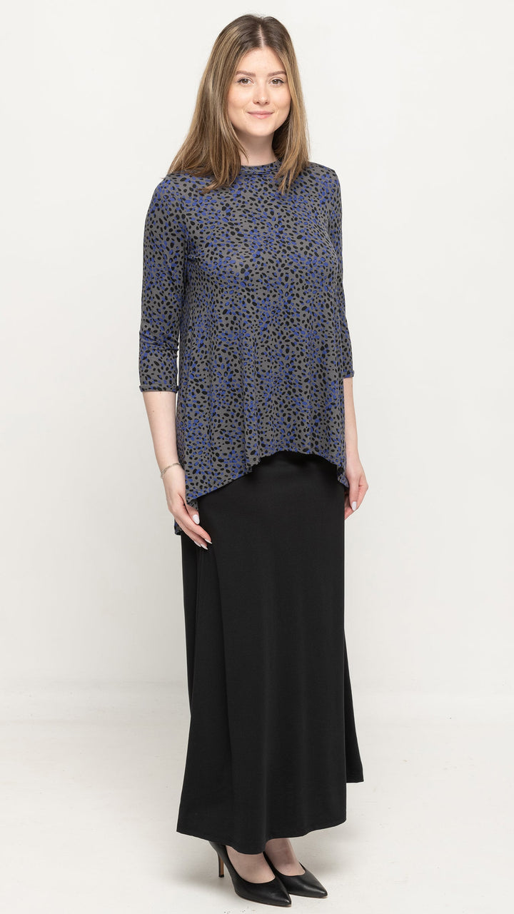 Bamboo Jersey Maxi Skirt - Black