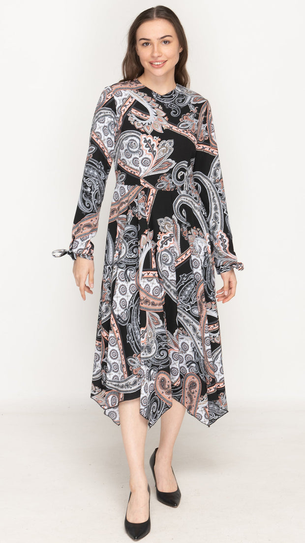 Handkerchief Dress - Paisley Print