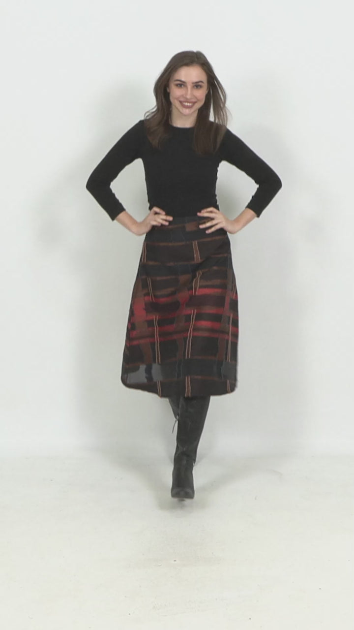 Structured A-Line Skirt