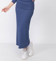 Midi Tube Skirt - Poorboy Blue