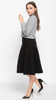 Potter's Skirt - Black Suede