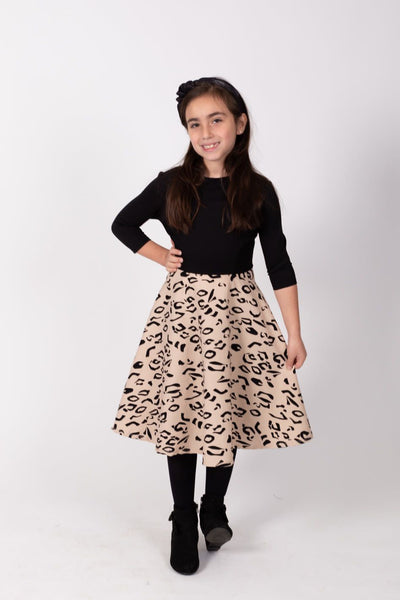 Girls Skater Dress - Animal Print * SIZE 5/6 ONLY*