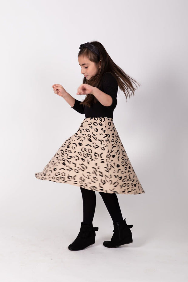 Girls Skater Dress - Animal Print * SIZE 5/6 ONLY*