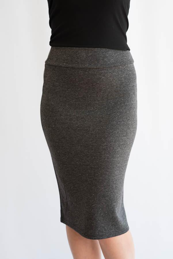 Ladies Pencil Skirt - Grey